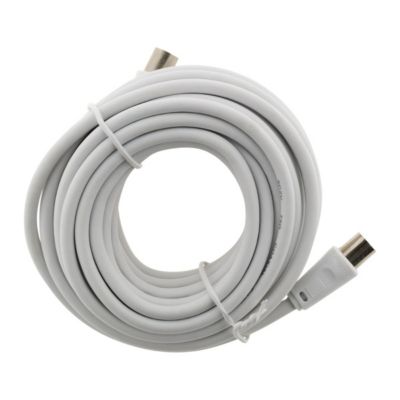 Prolongateur TV mâle/mâle + adaptateur F/F 5m - Zenitech
