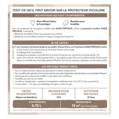 Protecteur Maison Déco Sable Précieux incolore 700ml