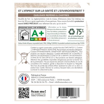 Protecteur Maison Déco Sable Précieux nacré 700ml