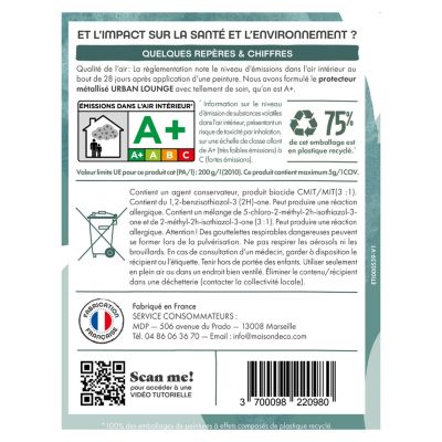 Protecteur métallisé Maison Déco Urban Lounge Déco 1L