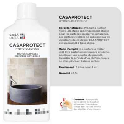 Protecteur Pierre naturelle extérieur intérieur CASA LINEA 500 Ml