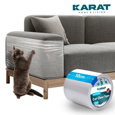 Protection anti-griffes pour chats film auto-adhésif anti-griffes transparent 15 m x 10 cm