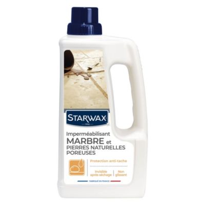 Protection anti-taches invisible marbre et pierres naturelles Starwax 1L