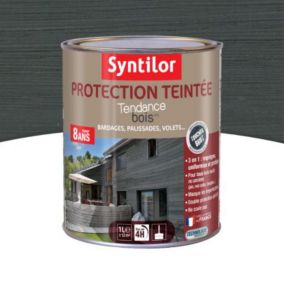 Protection extérieure teintée bois Syntilor Anthracite 1L - 8 ans