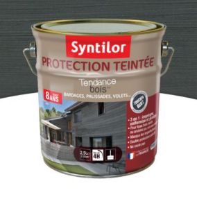 Protection extérieure teintée bois Syntilor Anthracite 2,5L - 8 ans