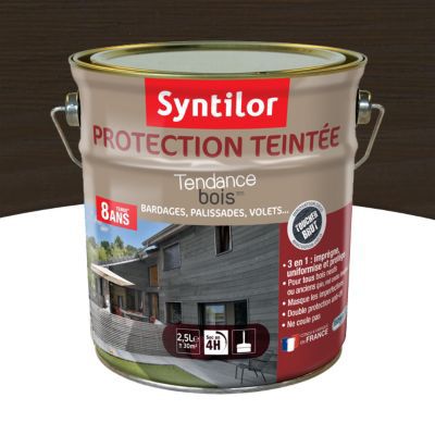 Protection extérieure teintée bois Syntilor Chêne brûlé 2,5L - 8 ans