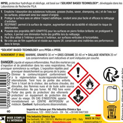 Protection hydrofuge et oléofuge MP90 ECO XTREME - Bidon 375 mL
