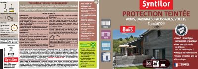 Protection teintée bois Syntilor Gris naturel 1L - 8 ans