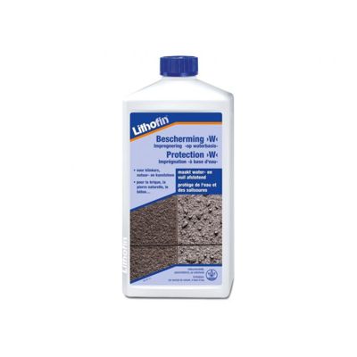 Protection W - Imprégnation hydrofuge pour les pierres naturelles - Lithofin - 1 L