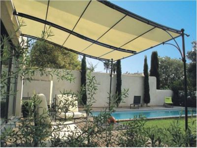 Provence - Pergola adossée en acier 3x4m - Structure Seule