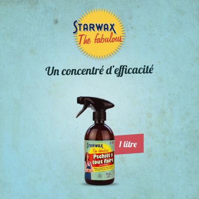 Pschitt à tout faire nettoyant multi-usages à l'alcool ménager The fabulous Starwax 1L
