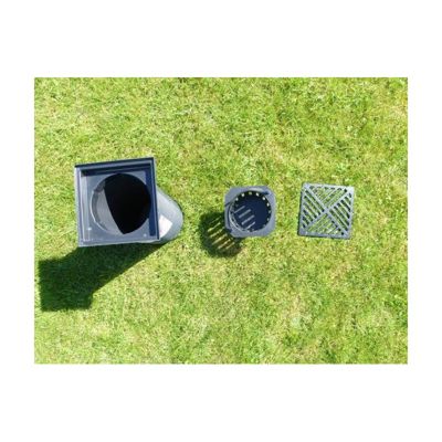 Puisard d'infiltration ACO Gully - Puits perdu pour jardin sans raccordement (Complet avec grille fonte) - ACO
