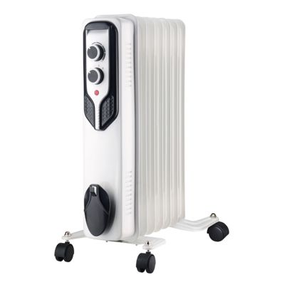 Pullman - H300 - Radiateur Bain D'huile 7 éléments - 1500w - 3 Allures - Thermostat Réglable