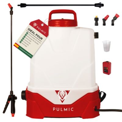PULMIC Pulvérisateur Electrique Rechargeable 15L, Pulvérisateur à Batterie à Dos pour Jardin et Toiture,7h d'Autonomie