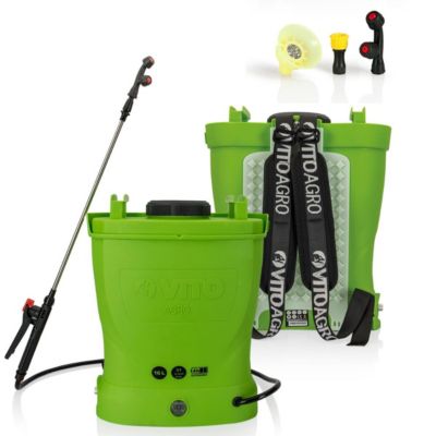 Pulvérisateur de Jardin 16L à Batterie VITO - Pulvérisateur Electrique 6 bars - Buses, Chargeur et Lance Télescopique Inclus