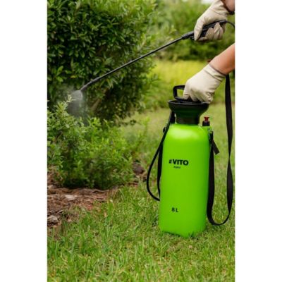 Pulvérisateur de Jardin 8L + Lance 60cm poignée tuyau 1.20m - Pulvérisateur à main Spray et Jet VITO