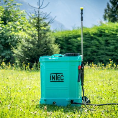 Pulvérisateur électrique 16L à batterie 8.0Ah + Lance INOX extensible + 3 Buses + Chargeur INTEC