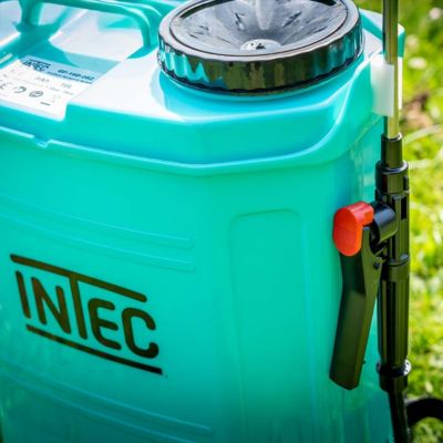 Pulvérisateur électrique 16L à batterie 8.0Ah + Lance INOX extensible + 3 Buses + Chargeur INTEC