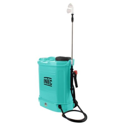 Pulvérisateur électrique 16L à batterie 8.0Ah + Lance INOX extensible + 3 Buses + Chargeur INTEC