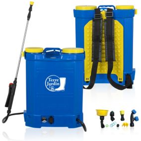 Pulvérisateur électrique à dos - Chargeur inclus - 16 L - 4,5 Bar - TERRE JARDIN