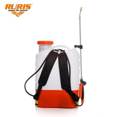 Pulverisateur electrique RURIS 1800rs, reservoir 18 L, batterie 12V 8 Ah, lance telescopique, autonomie 4 h, traitements verger et
