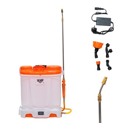 Pulverisateur electrique RURIS RSE 1400S, reservoir 14 L, batterie 12V 8 Ah, lance telescopique metal, pression 6 bars, verger et