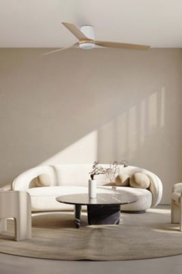 PUNT TUB M Ventilateur DC blanc/bois clair