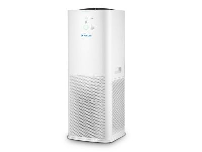 Purificateur d'air avec 2 filtres HEPA, PM2, ioniseur, écran tactile LED, 3 vitesses et mode AUTO pour 90m2.