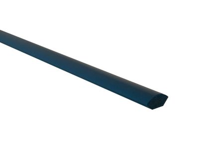 Quart de rond en MDF Ninna couleur Bleu Ep.14mm L.2,44m