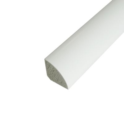 Quart de rond XPS extrudé blanc ép. 1,2 cm L. 2,4 m