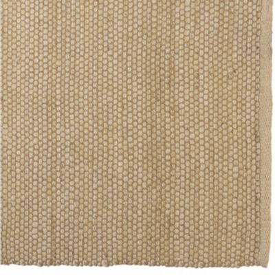 QUENTIN - Tapis rectangulaire 160x230cm en jute et coton beige