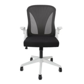 QUICK - Fauteuil de Bureau Rabattable Noir et Blanc