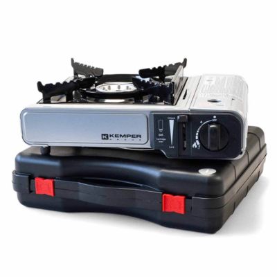 Réchaud à gaz 2200W Allumage piezo Double système de sécurité Mallette KEMPER