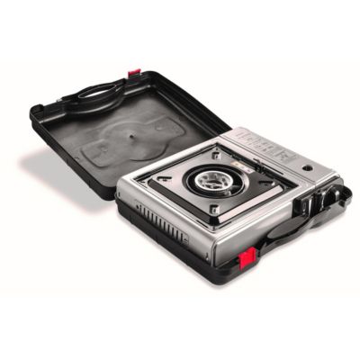 Réchaud à gaz 2200W Allumage piezo Double système de sécurité Mallette KEMPER