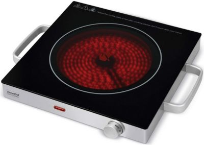 Réchaud vitrocéramique 2000w inox Kitchen Chef KCPPV2000