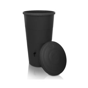 Récupérateur d'Eau de Pluie Extérieur160 Litres avec Collecteur et Robinet - Réservoir en Plastique Résistant au Gel Jardin