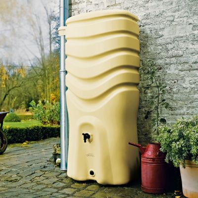 Récupérateur D'eau Beige + Kit Collecteur - 1000 Litres - Recup'O EDA PLASTIQUES
