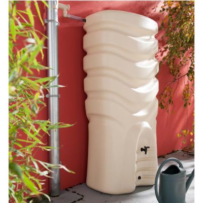 Récupérateur D'eau Eda Récup'O 550L Beige + Collecteur P Capt'eau ...