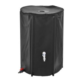 Récupérateur d'eau Réservoir d'eau Inoxydable et Résistant aux UV 250 L 60 x 88 cm casa.pro