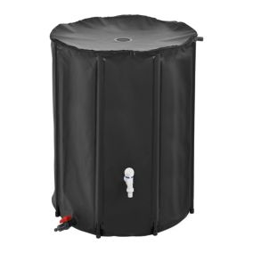 Récupérateur d'eau Réservoir d'eau Inoxydable et Résistant aux UV 500 L 80 x 98 cm casa.pro