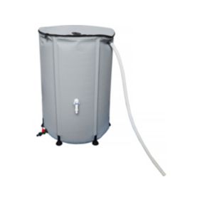 Récupérateur d'eau souple en PVC 250 L  Gris