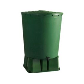 Récuperateur d'eau avec socle "UBUD"   350 L  Vert