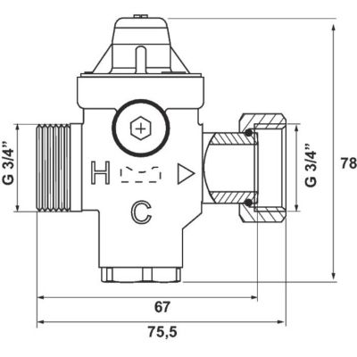 Réducteur de pression - MF 3/4' - rédufix - Watts industries