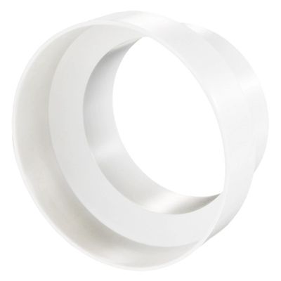 Réduction mâle femelle PVC blanc idéal pour hotte aspirante extracteur ventilateur - Diamètre (mm) 125 100