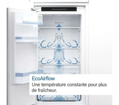 Réfrigérateur 1 porte intégrable à glissières 204l Bosch KIR415SE0 série 2