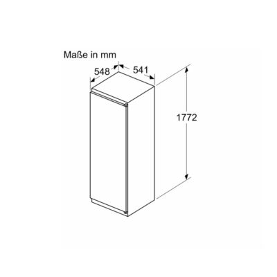 Réfrigérateur 1 porte intégrable à glissières 55cm 280l Bosch KIL82NSE0
