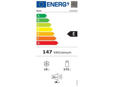 Réfrigérateur 1 porte intégrable à pantographe 187l Bosch KIL42VFE0 série 4