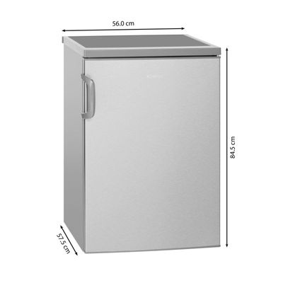 Réfrigérateur 120L Inox Bomann KS2194-1-Inox