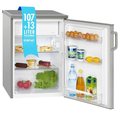 Réfrigérateur 120L Inox Bomann KS2194-1-Inox