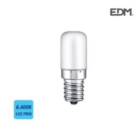 Réfrigérateur à ampoule tubulaire à LED 1.8W E14 130lm 6400K EDM - Blanc - A+ - Intérieur